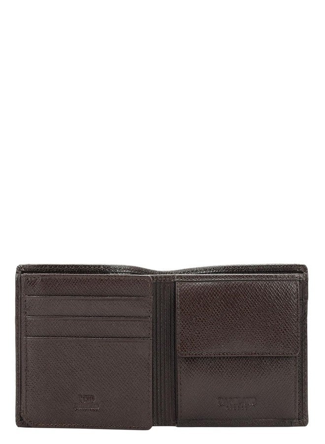 Da Milano RFID Protected Leather Wallet for Men with Card Slot - Brown - Image 3